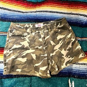 YMI camo cut off shorts